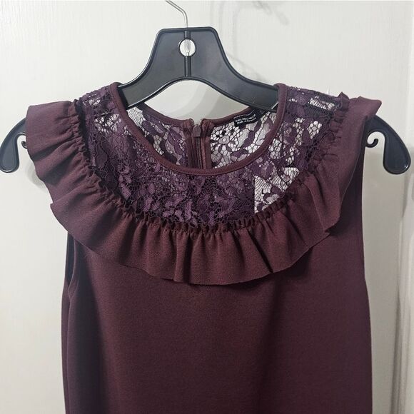 NWT Zara Plum Colored Sleeveless Dress Sz L - Picture 5 of 7